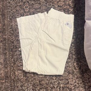 NWT Old Navy XL Tall Cream Linen Pants